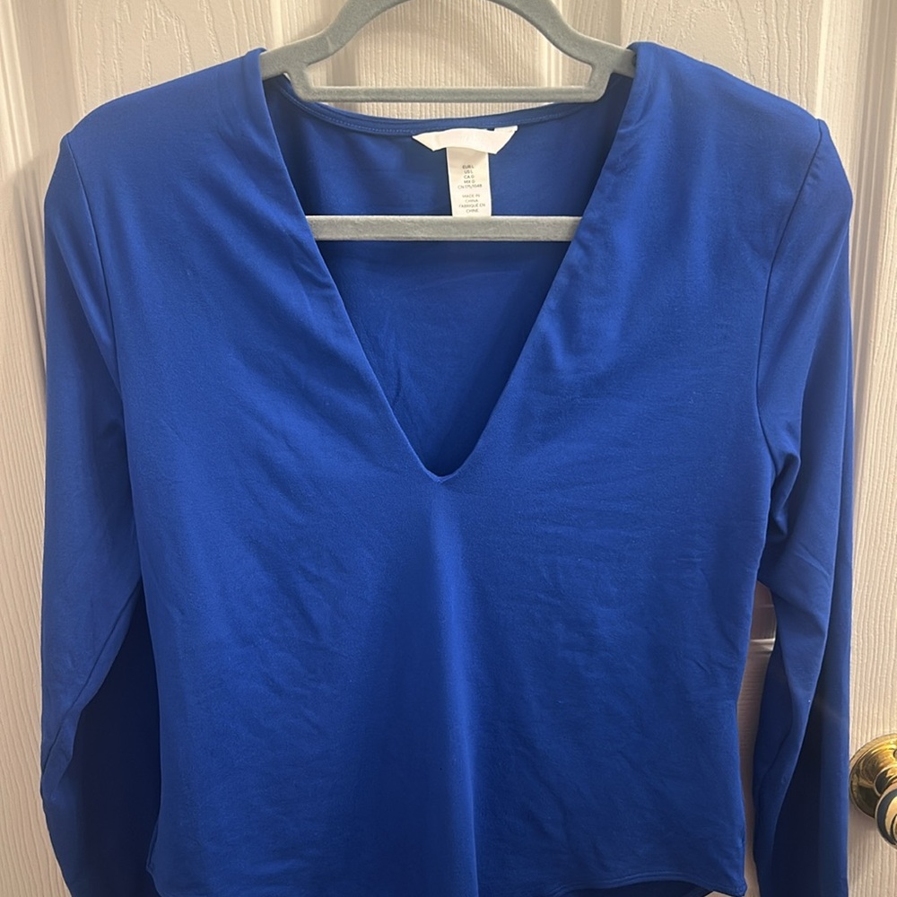 Royal Blue H&M long sleeve body suit